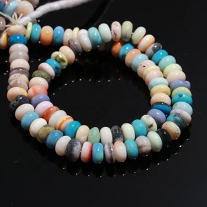 Perles rondes lisses en opale arc-en-ciel disco 8 mm 16 pouces, opale multicolore naturelle pour la fabrication de bijoux, opale minimaliste multicolore - Product Image 4