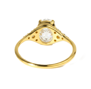 แหวนหมั้นเพชรทองคำแท้ 10K 14K สีเหลือง ประดับเพชรแล็บโกรว์ 1.25 กะรัต ดีไซน์เก๋ไก๋ ระยิบระยับ สวยงาม - Product Image 4