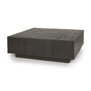 Mesa de Centro Cuadrada de Madera Maciza Rústica - Product Image 1