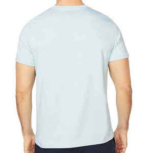 Men's Gray Short Sleeve Stand <b>Collar</b> <b>T</b>-<b>Shirt</b> Regular Fit Solid Color Casual Woven 100% Cotton Top 2026 - Product Image 2