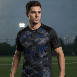 Ensemble de maillots de football sublimés à haute élasticité, personnalisables, séchage rapide, vêtements d'entraînement pour équipes de football - Product Image 4
