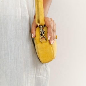 Haute qualité en cuir véritable 100% cuir suédé naturel à la main dames filles sac à bandoulière sac à main femmes sac - Product Image 3