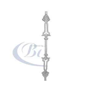 Rampe d'escalier de luxe en fer forgé - Design moderne sans cadre, résistant à la rouille, application pour balcon, solutions de conception graphique - Product Image 1