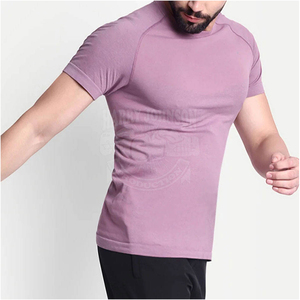 Camiseta Deportiva de Primera Calidad con Logotipo Frontal, Transpirable, Sin Costuras, para Hombre, Corte Holgado, Ropa Deportiva Ecológica - Product Image 2