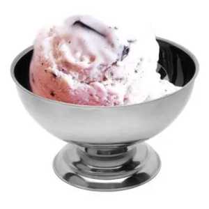 Ensemble de coupes à glace en métal argenté, bols à dessert sur pied, gobelets à vin, vaisselle pour hôtel, restaurant, fête, service traiteur - Product Image 5