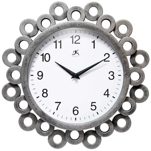 Classic Round Metal <b>Wall</b> <b>Clock</b> Analog Quartz Silent Design for Living Room Bedroom <b>Decoration</b> - Product Image 1