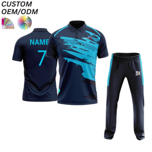 Camiseta de Práctica para Equipo de Cricket, Sólida, Transpirable, de Secado Rápido, Ropa Deportiva Personalizada, Suministro al por Mayor OEM ODM - Product Image 5