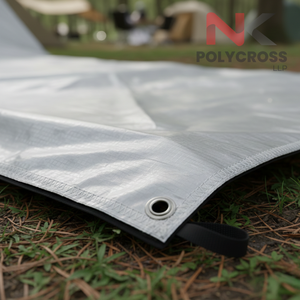 Couche inférieure de sac de couchage en polyester ultraléger, drap de protection du sol imperméable et anti-humidité pour le camping en extérieur - Product Image 3