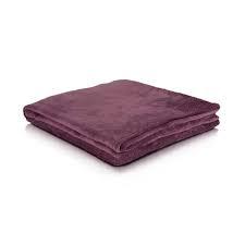 Solid Color Polar Fleece <b>Throw</b> Blanket Rectangular Folded Knitted Winter Home Use Machine Washable 280gsm Anti-Pilling Flame - Product Image 3