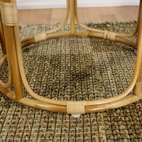 Table basse en rotin naturel artisanal vintage rangement artisan design taille personnalisable meubles de salon maison en osier