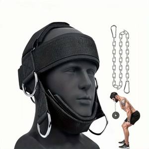 Arnés de Cuello Ajustable Antideslizante para Levantamiento de Pesas con Cinturones de Cadena de Neopreno, Diseño Personalizado con Logotipo, Arnés de Gimnasio para Fitness - Product Image 4