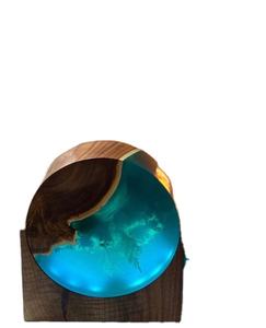 Elegant Epoxy <b>Resin</b> Decorative <b>Table</b> Lamp for Contemporary Homes Hotels Ambient Lighting and Interior Styling - Product Image 1