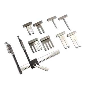 Juego de 10 cuchillas para instrumentos quirúrgicos, retractor de columna ortopédica con herramientas quirúrgicas de acero inoxidable con revestimiento negro - Product Image 5