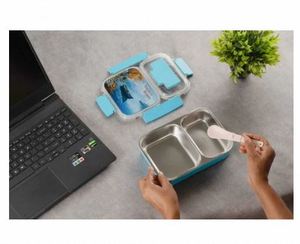 Super Quality Double <b>Compartment</b> <b>Lunch</b> <b>Box</b> For Separate food Items From India Supplier At Bulk Price <b>Lunch</b> <b>Box</b> - Product Image 3