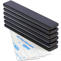Taille personnalisée N35 N38 N40 N42 N45 N50 N52 revêtement époxy noir ndfeb barre aimant pour porte-couteau magnétique