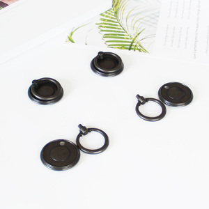 High Quality Zinc Alloy Ring Pull Handle <b>Vintage</b> Round Cabinet Knob for Kitchen Nightstand <b>Bathroom</b> Furniture Drawer Decor - Product Image 1