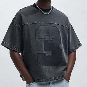 T-shirt vintage d'été en coton épais 290 g/m² pour homme, grande taille, coupe ample, manches courtes, expédition rapide - Product Image 2