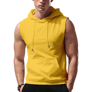 Sudadera sin Mangas para Hombre, de Algodón y Felpa, con Logotipo Personalizado, Ropa Deportiva Transpirable, Fabricante OEM - Product Image 1