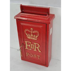 Wall Mount Casted Metal Mailbox <b>For</b> <b>Home</b> Red Coated Rustic <b>Post</b> <b>Box</b> Factory Price - Product Image 4