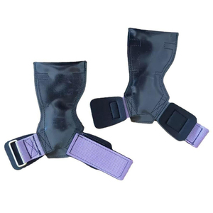 Agarraderas de Gimnasio Personalizadas OEM, Agarre de Mano de Cuero Premium con Soporte de Muñeca Ajustable - Product Image 1