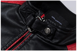 Chaqueta de Cuero para Hombre, Estilo Motero Vintage, Cálida, para Otoño, Chaqueta de Cuero con Forro Polar, Estilo Casual para Primavera 2026 - Product Image 2