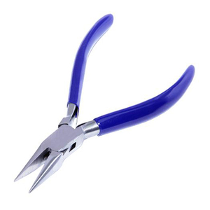 High Demand Stainless Steel Jewelry Repair Pliers Purple Griped Handle <b>Mirror</b> Polish Wire <b>Beading</b> Pliers For Professionals - Product Image 6