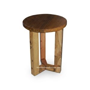 <b>Rustic</b> Handmade Wood <b>Coffee</b> <b>Table</b> Reclaimed Boat Wood Antique Finish Round Top Indoor Outdoor Living Room Furniture - Product Image 1