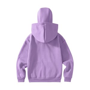Sudadera con capucha doble OEM para mujer, de poliéster y algodón, con cremallera completa, estilo casual urbano, corte holgado y cómodo. - Product Image 6