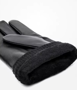 Gants d'hiver en cuir véritable pour femmes, fabriqués sur mesure par le fabricant, en peau de mouton noire, avec écran tactile, fermeture éclair, en provenance du Pakistan - Product Image 5