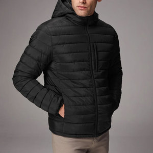 Custom Color Size and Logo Zipper Closer Full Sleeve Waterproof Puffer Jacket Best Quality Men's Puffer Jackets - Product Image 1