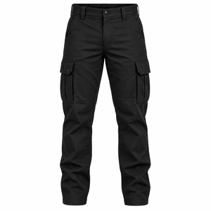 Pantalones de Guardia de Seguridad Personalizados para Hombre, Pantalones de Trabajo Industriales, Pantalones con Bolsillos Tipo Cargo, Color Sólido, Uniformes de Guardia Personalizados para Hombre - Product Image 1
