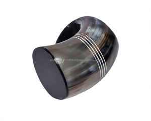 ฮอร์นแก้วทัคคอร์นสำหรับดื่มเบียร์แกะสลักจากธรรมชาติทำด้วยมือเขาแก้วบัฟฟาโลโคอิกาดแบบกำหนดเองได้ - Product Image 4