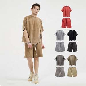 Conjunto de Verano para Hombre, Camisa de Manga Corta y Pantalones Cortos, Dos Piezas - Product Image 4