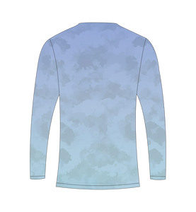 เสื้อยืดแขนยาวลายพรางสีฟ้าสำหรับผู้ชาย แบบสั่งทำพิเศษ เหมาะสำหรับการล่าสัตว์ ตกปลา ออกกำลังกาย และฝึกซ้อมกีฬา - Product Image 3