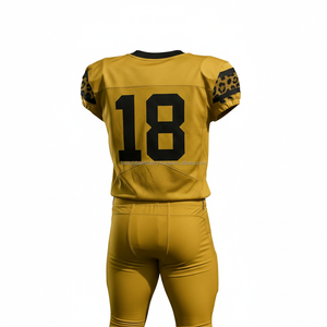 Uniforme de football américain imprimé à manches courtes respirant personnalisé OEM en gros - Product Image 3