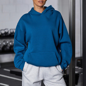 Custom Women Oversized <b>Fleece</b> <b>Hoodie</b> Long Cotton Pullover Sweatshirt, Plus-Size Streetwear <b>Hoodies</b> with Oem Service New Design - Product Image 6