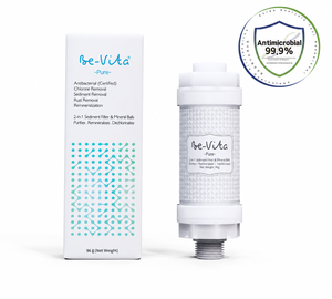 Filtro de Ducha Bevita PURE Mineral, Cartucho No Tóxico con Bolas Minerales Antibacterianas, Elimina Cloro e Impurezas, Libre de BPA - Product Image 1
