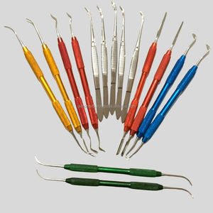 Instruments de chirurgie dentaire manuelle Couteau à graver à la cire avec couteau pointu à fond plat pour gravure dentaire - Product Image 1