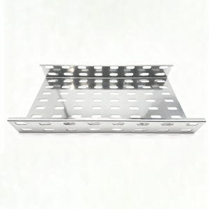 Canaux de câblage en acier perforé de type cheminée pour usage industriel avec hauteur de rail latéral de 50 à 200 mm et plusieurs finitions de surface - Product Image 4