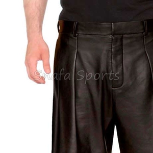 กางเกงขาสั้นหนังคุณภาพสูงสำหรับฤดูร้อน ระบายอากาศได้ดี น้ำหนักเบา ออกแบบได้ตามต้องการ เหมาะสำหรับออกกำลังกาย ผลิตจากหนังแท้ 100% มีจำหน่ายแล้ว - Product Image 4