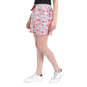 Shorts estampados para mujer, ligeros, de algodón, para la playa, shorts estampados de cintura alta, shorts de moda de verano para mujer. - Product Image 3
