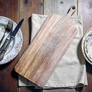 Planche à découper artisanale en bois de manguier, décoration rustique pour la cuisine, écologique - Product Image 2