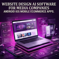 Logiciel d'IA pour la conception de sites web destiné aux entreprises de médias, plugin WordPress Shopify, applications mobiles Android iOS, logiciel d'IA pour le commerce électronique, ERP, CRM