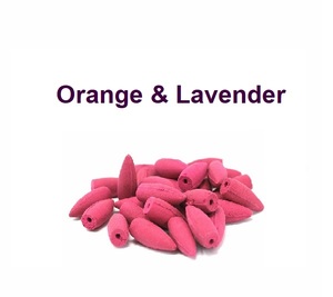 Cônes d'encens à refoulement naturel Orange et lavande Bullet Fourniture en gros de la meilleure marque (Rose) - Product Image 1