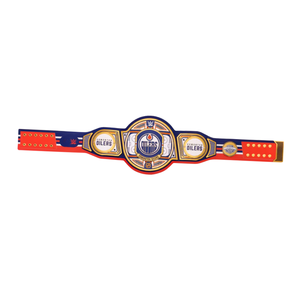 Cinturón de Campeonato de los Edmonton Oilers, Cinturón Oficial para Fanáticos del Deporte, Cinturón de Lucha Libre Personalizable de Primera Calidad para Coleccionistas - Product Image 6