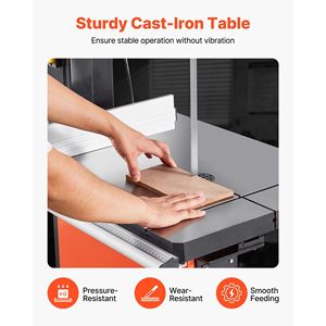 Sega a Nastro per Falegnameria da 18 Pollici con Motore da 2240W 3HP, Altezza Massima di Taglio 16 Pollici, Tavolo in Ghisa 27,2 X 20, Prodotto dell'Anno 2022 - Product Image 6