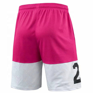 Shorts de basket-ball roses et blancs pour femmes avec le numéro 23 imprimé, taille élastique, respirant, en polyester, vêtements de sport d'été - Product Image 2