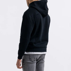 Sudadera con capucha de forro polar para hombre, estilo premium, de invierno, con cremallera de cuarto, diseño vintage, bolsillo bordado, color único, la mejor moda urbana. - Product Image 2