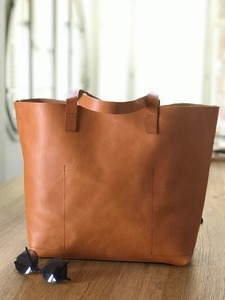 <b>Soft</b> <b>Leather</b> Tote <b>Bag</b> Women Elegant Handbag Large Capacity Shoulder Purse Daily Carry Shopping Travel <b>Bag</b> Fashion Style - Product Image 4