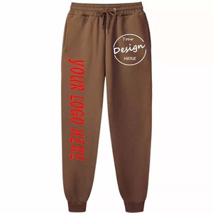 Custom logo trousers Printed Plain Cargo Men Jogging trousers Blank Track Pants Cotton Fleece Mens Joggers Pant Trouser 2026 - Product Image 3